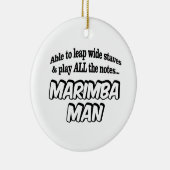 Marimba Man - Music Superhero Keramik Ornament (Rechts)