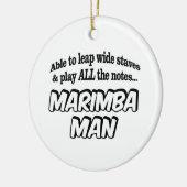 Marimba Man - Music Superhero Keramik Ornament (Links)