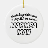 Marimba Man - Music Superhero Keramik Ornament (Hinten)