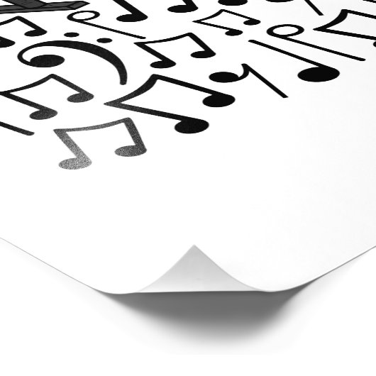 Marimba Musical Notes Percussionist Musiker Fotodruck (Ecke)