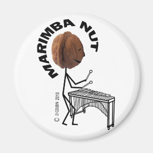 Marimba-Nuss Magnet