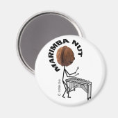 Marimba Nut Magnet (Vorderseite/Rückseite)