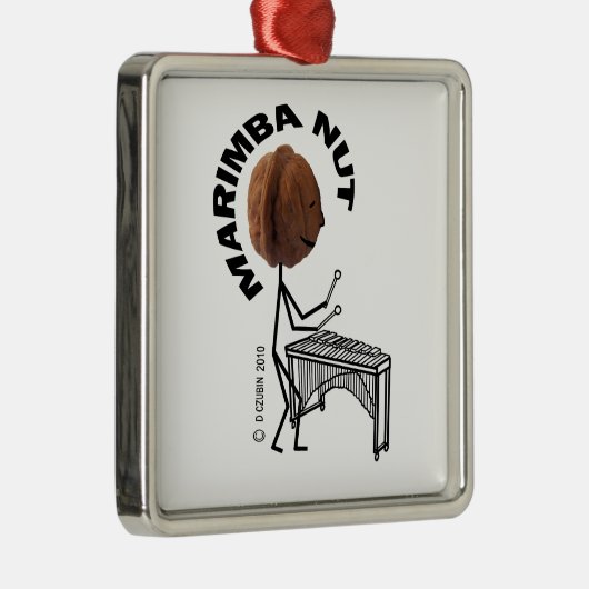 Marimba Nut Ornament Aus Metall (Rechts)