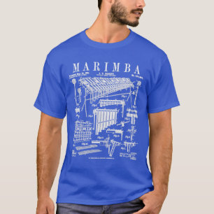 Marimba Player Schlagzeug Musikinstrument Vinta T-Shirt