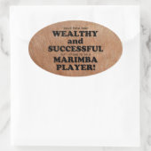 Marimba Reiche und erfolgreiche Oval Sticker (Tasche)