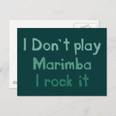 Marimba Rock It Postcard Postkarte (Vorne/Hinten)