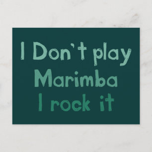 Marimba Rock It Postcard Postkarte