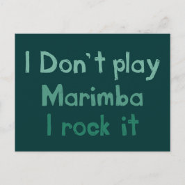 Marimba Rock It Postcard Postkarte