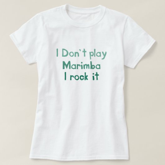 Marimba Rock It T - Shirt - Ladys (Design vorne)
