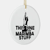 Marimba Stuff - Funny Marimba Music Keramik Ornament (Rechts)