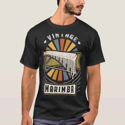 Marimba Vintag Classic Retro Liebe T-Shirt (Vorderseite)