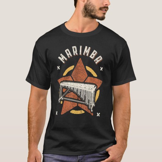 Marimba Vintage Retro Classic Music T-Shirt (Vorderseite)