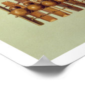 Marimba, Vorder- und Rückseite, Südafrika, aus Poster (Ecke)