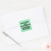 Marimba Wealthy & Successessy Square Sticker (Umschlag)