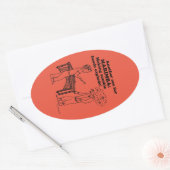 Marimba Zombie Explode Oval Sticker (Umschlag)