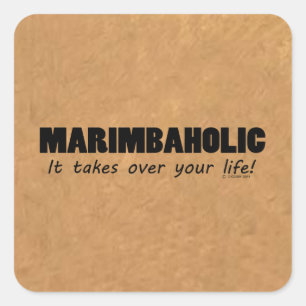 Marimbaholische Aufkleber