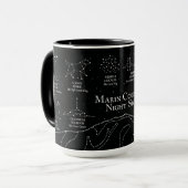 Marin County Nachthimmel 15 oz. Tasse schwarz (Vorderseite Links)