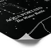 Marin County Nachthimmel Poster Schwarz (Ecke)