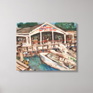 "Marina at Western Bay" Kelley's Island, Ohio Leinwanddruck