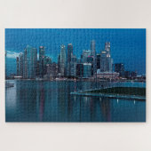 Marina Bay of Singapore Skyline at Night Puzzle (Horizontal)