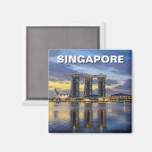 Marina Bay Sands Singapur Magnet (Vorderseite/Rückseite)