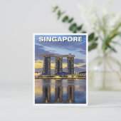 Marina Bay Sands Singapur Postkarte (Stehend Vorderseite)