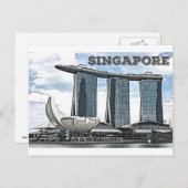 Marina Bay Sands - Singapur Postkarte (Vorne/Hinten)