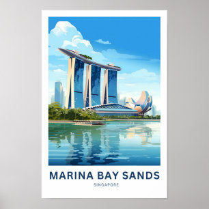 Marina Bay Sands Singapur Travel Print Poster