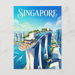 Marina Bay Sands SkyPark Singapur Postkarte