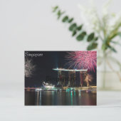 Marina Bay Singapore Postkarte (Stehend Vorderseite)