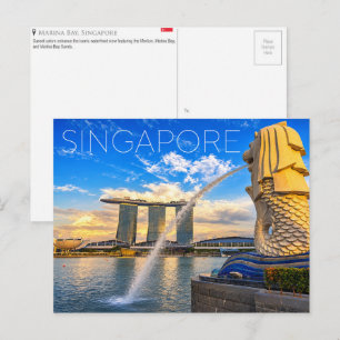 Marina Bay, Singapur Reise-Ansichtskarte Postkarte