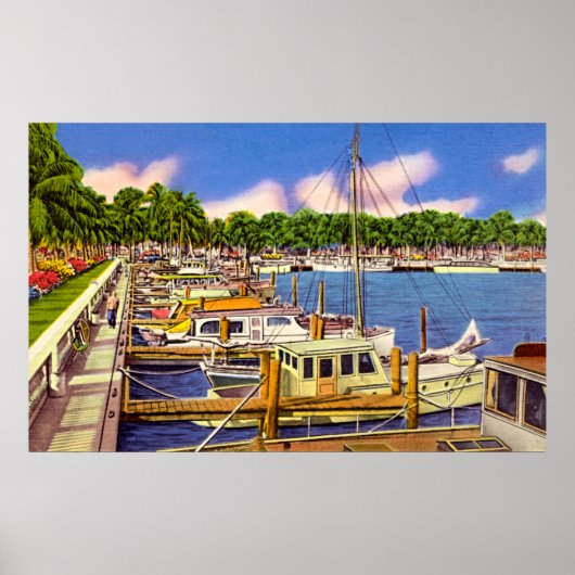 Marina bei Fort Myers, Florida Poster (Vorne)