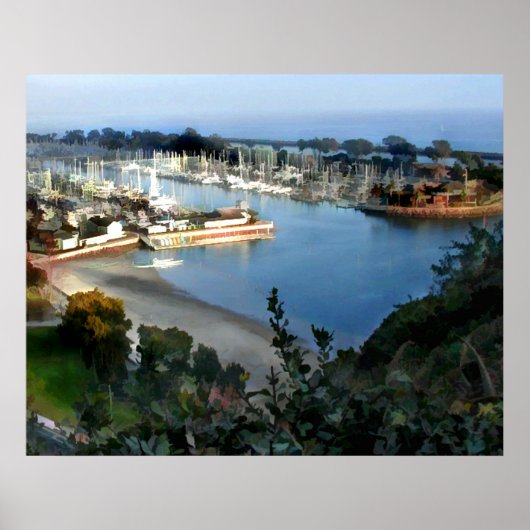 Marina Blick auf Dana Point Poster (Vorne)