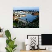 Marina Blick auf Dana Point Poster (Heimbüro)