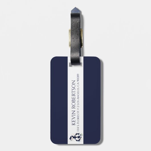 Marina blühende Marina Gepäckanhänger (Rückseite vertikal)