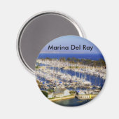 Marina Del Ray Magnet (Vorderseite/Rückseite)