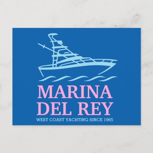 Marina Del Ray Postkarte (Vorderseite)