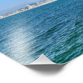 Marina Del Rey, CA - Beach / Channel Split Fotodruck (Ecke)