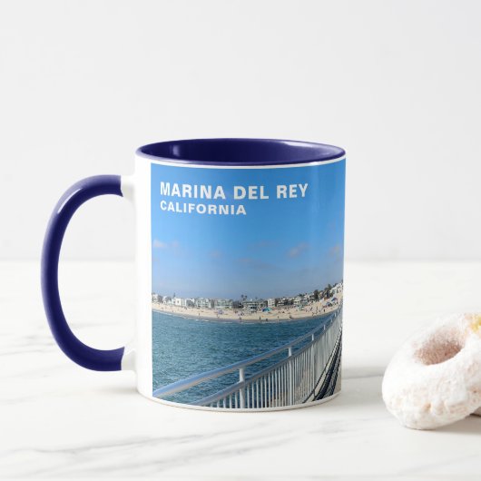 Marina Del Rey, CA - Strand / Kanal Tasse (Mit Donut)