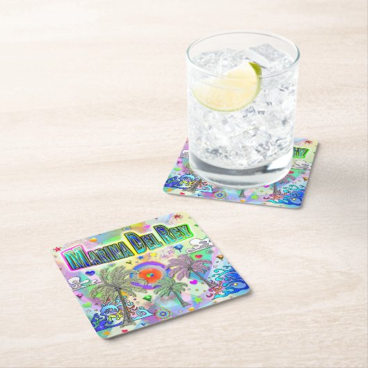 Marina Del Rey Deep Dream Untersetzer (Vor Ort)