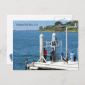 Marina Del Rey Fishing Postcard! Postkarte (Vorne/Hinten)