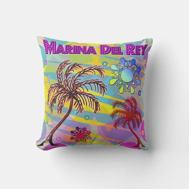 Marina Del Rey Happy und Hope Pillow Kissen (Vorderseite)