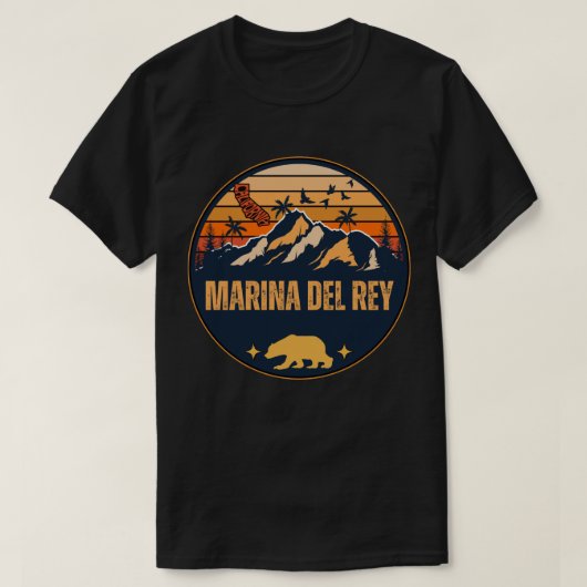 Marina del Rey, Kalifornien T-Shirt (Design vorne)