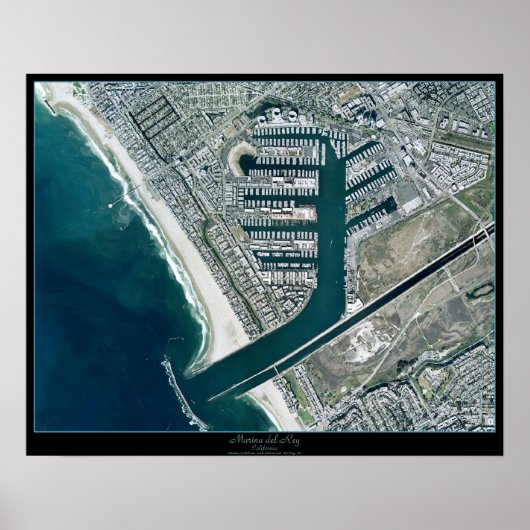 Marina del Rey Los Angeles, Satellitenposter der C Poster (Vorne)