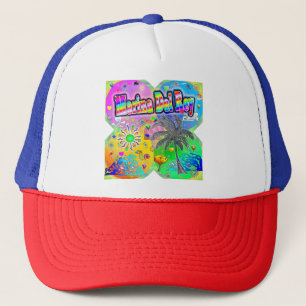 Marina Del Rey Quadro Seasons Hat Truckerkappe