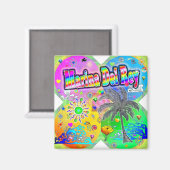Marina Del Rey Quadro Seasons Magnet (Vorderseite/Rückseite)