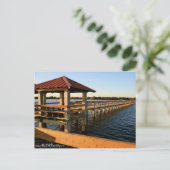 Marina Docks Postkarte (Stehend Vorderseite)