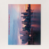 Marina Gebiet und Skyline Singapur. Jigsaw Puzzle (Vertikal)