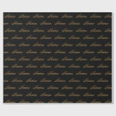 Marina gold Design Lettering Geschenkpapier (Flach)