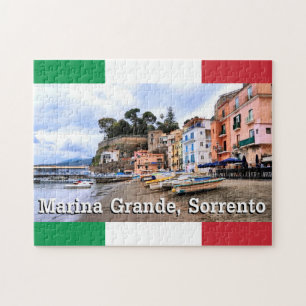 Marina Grande, Sorrento, farbenfroher Strand von I Puzzle